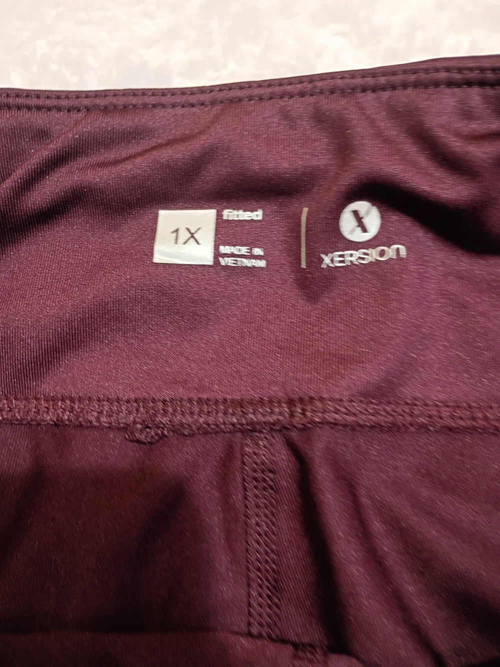 Xersion Girls' Maroon/Burgundy Athletic Leggings